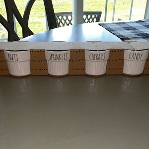 Rae Dunn Ice Cream Sunday Toppings Ramekin Set